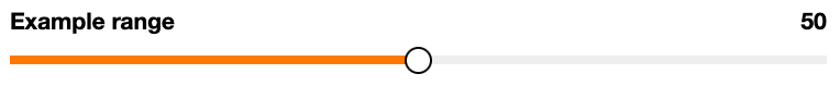 value concept on a Slider component in Boosted.