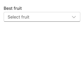 Combobox showing search results