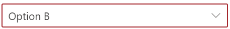isInvalid concept on a Select component in UI Fabric.