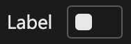 label concept on a Switch component in FAST.