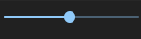 scale concept on a Slider component in Material Components Web.