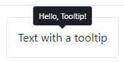 position concept on a Tooltip component in Primer Design System.